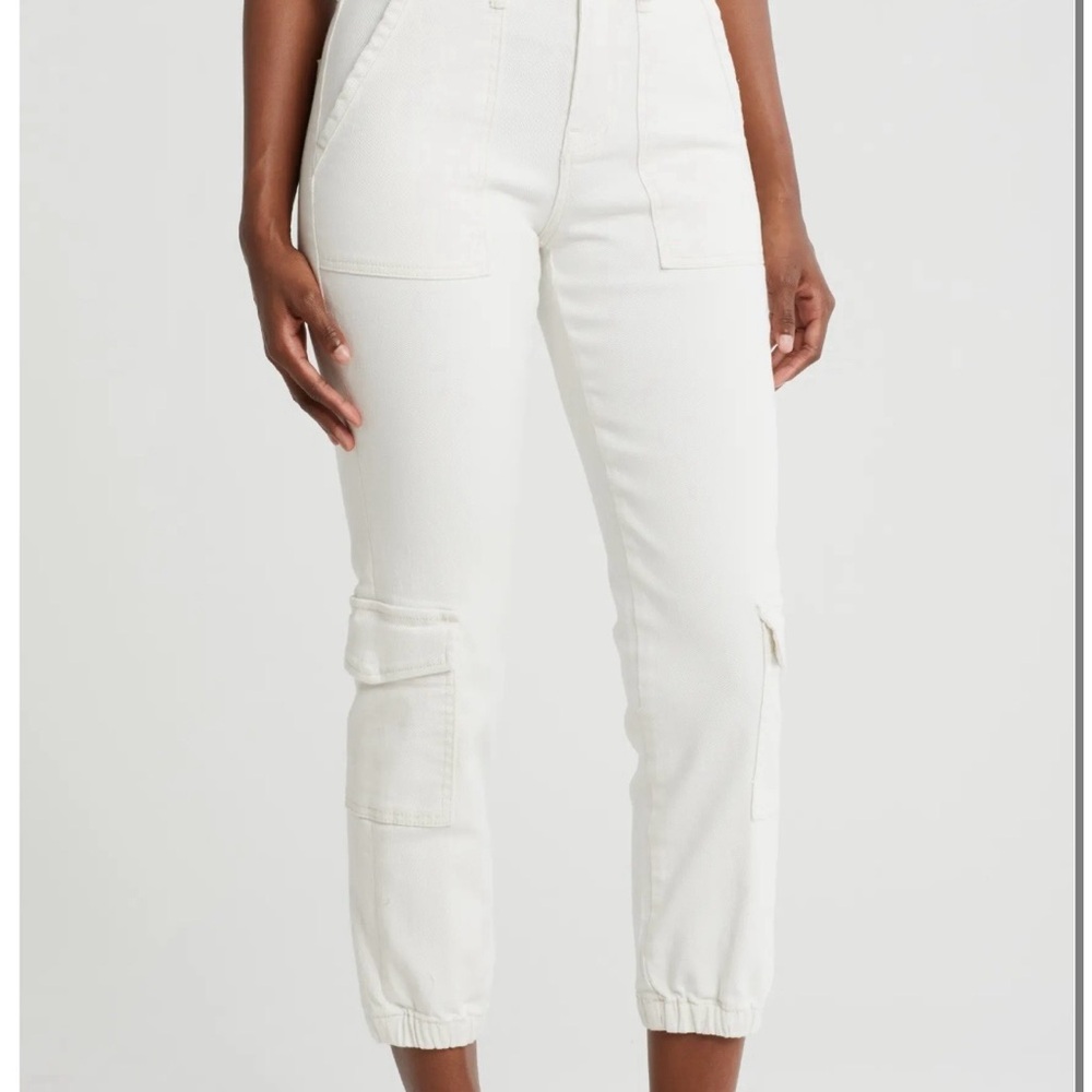Sanctuary Brooklyn Crop Stretch Cotton Cargo Joggers